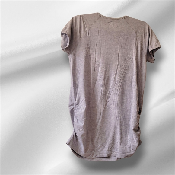 Athleta Gray Blue Short Sleeve Athletic Top, EUC - Picture 7 of 7